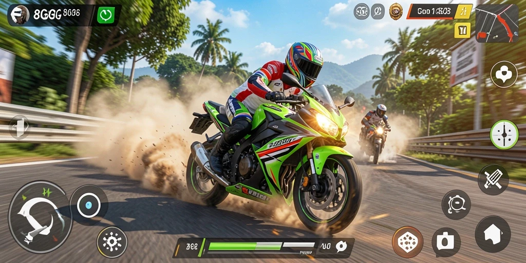 Gameplay seru balapan motor di 8G8G.