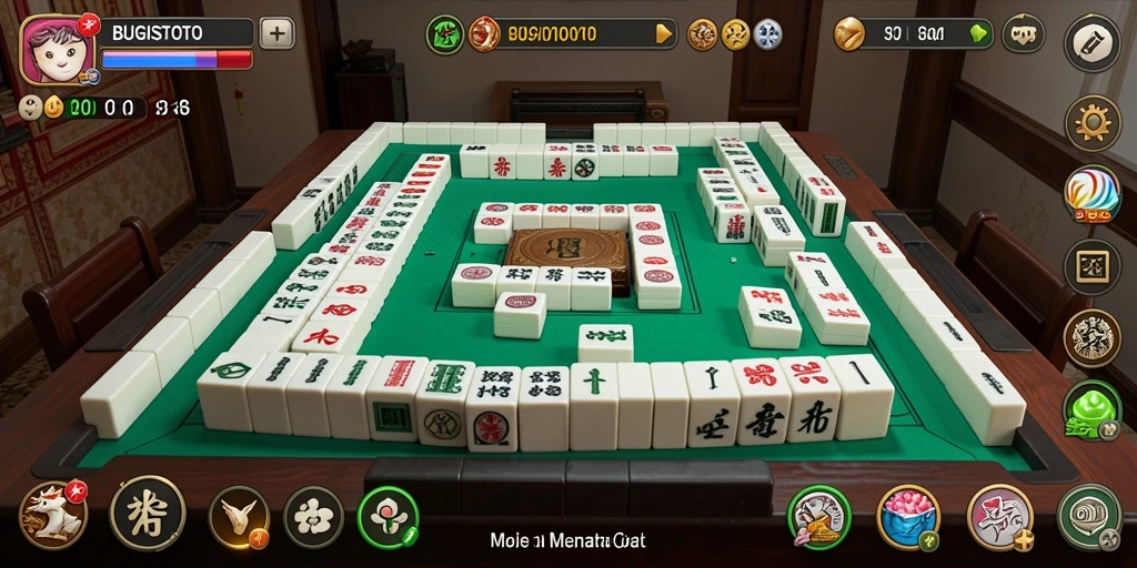 Tampilan gameplay Mahjong yang menarik di BUGISTOTO.