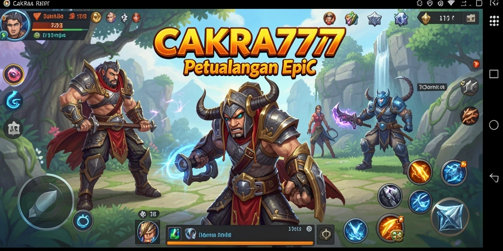 Tampilan gameplay CAKRA777 yang mendebarkan dan penuh aksi.