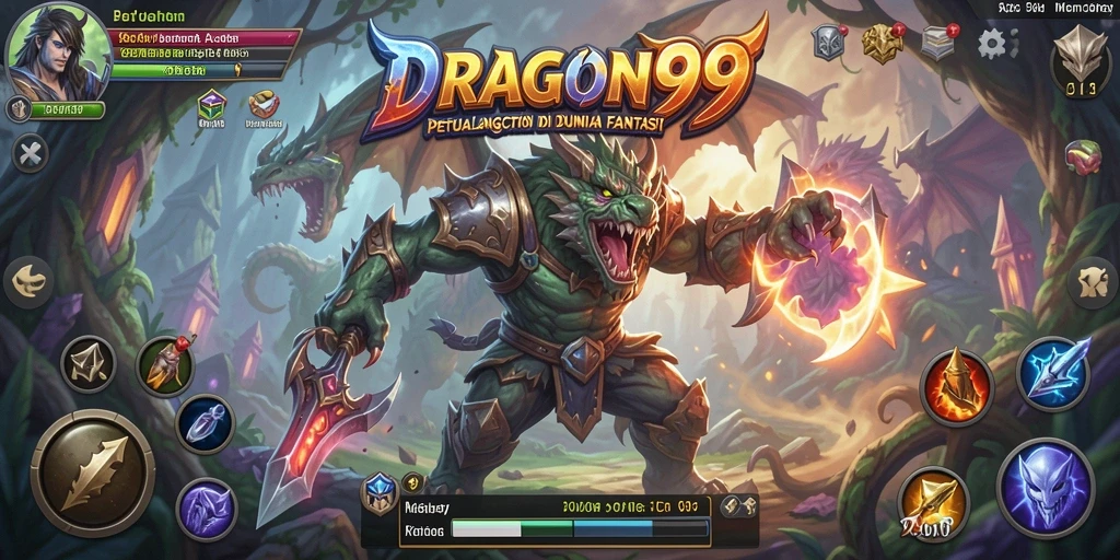 Tampilan gameplay seru dan menegangkan dari DRAGON99.
