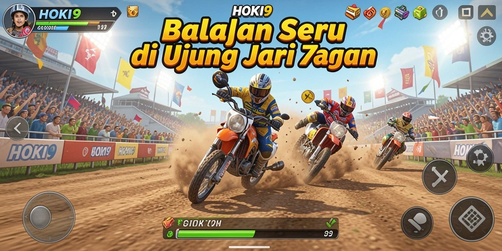 Gameplay balapan yang mendebarkan di HOKI9 dengan aksi yang penuh kecepatan.