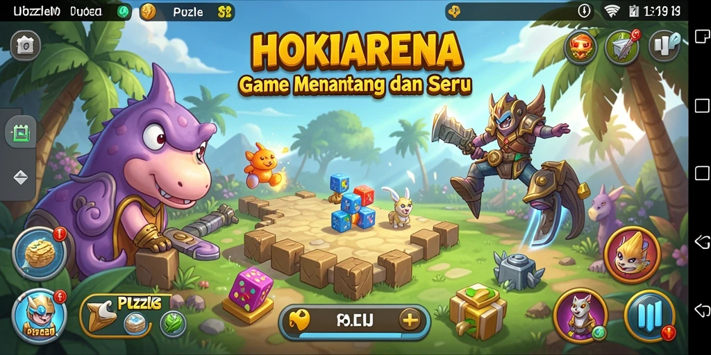 Tampilan gameplay <strong>HOKIARENA</strong> yang menantang dan seru.
