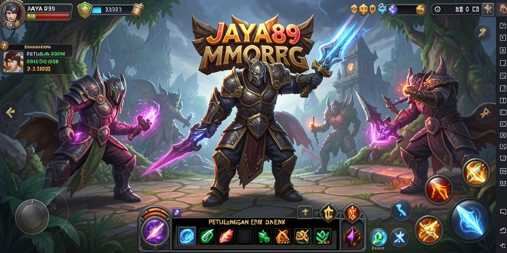Tampilan gameplay JAYA89 yang menakjubkan dengan aksi pertempuran.