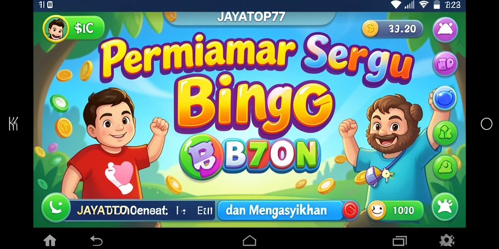 Screenshot JAYATOP77 menampilkan keseruan gameplay Bingo.