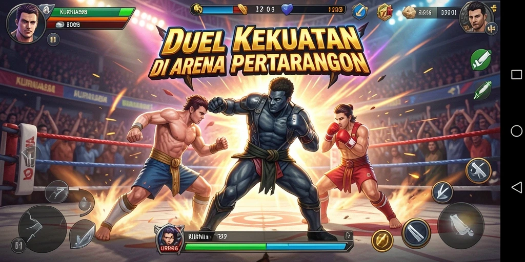 Tampilan aksi seru dalam pertarungan KURNIA898.
