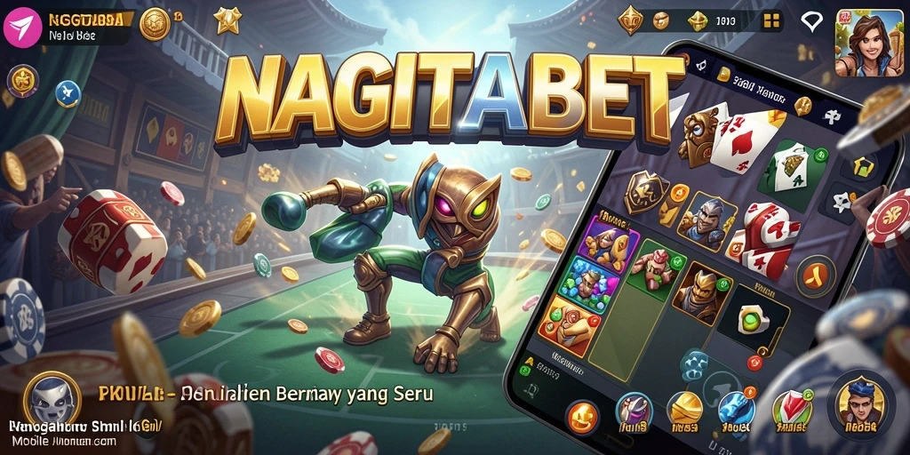 Screenshot gameplay utama NAGITABET yang menunjukkan interaksi pemain.