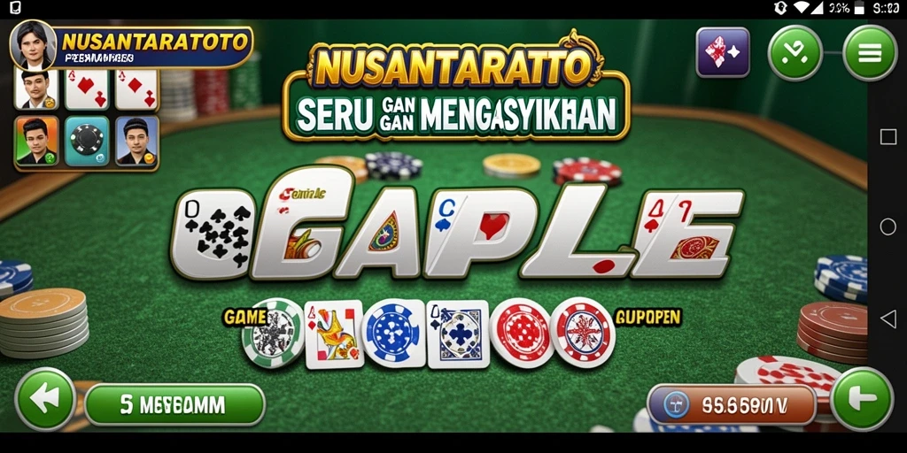 Tampilan gameplay seru di NUSANTARATOTO yang penuh strategi Gaple.