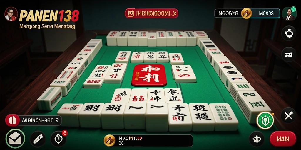 Tampilan gameplay seru dari PANEN138 yang menampilkan Mahjong.