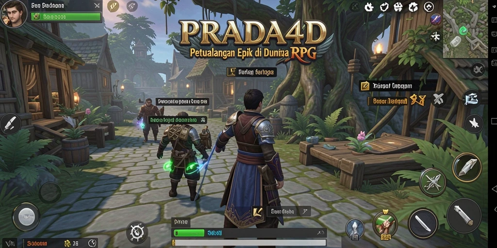 Tampilan gameplay RPG yang menegangkan dan menawan.