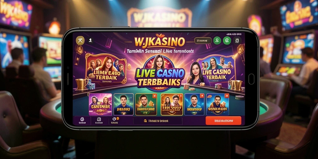 Tampilan menarik dari gameplay WJKASINO dalam Live Casino.